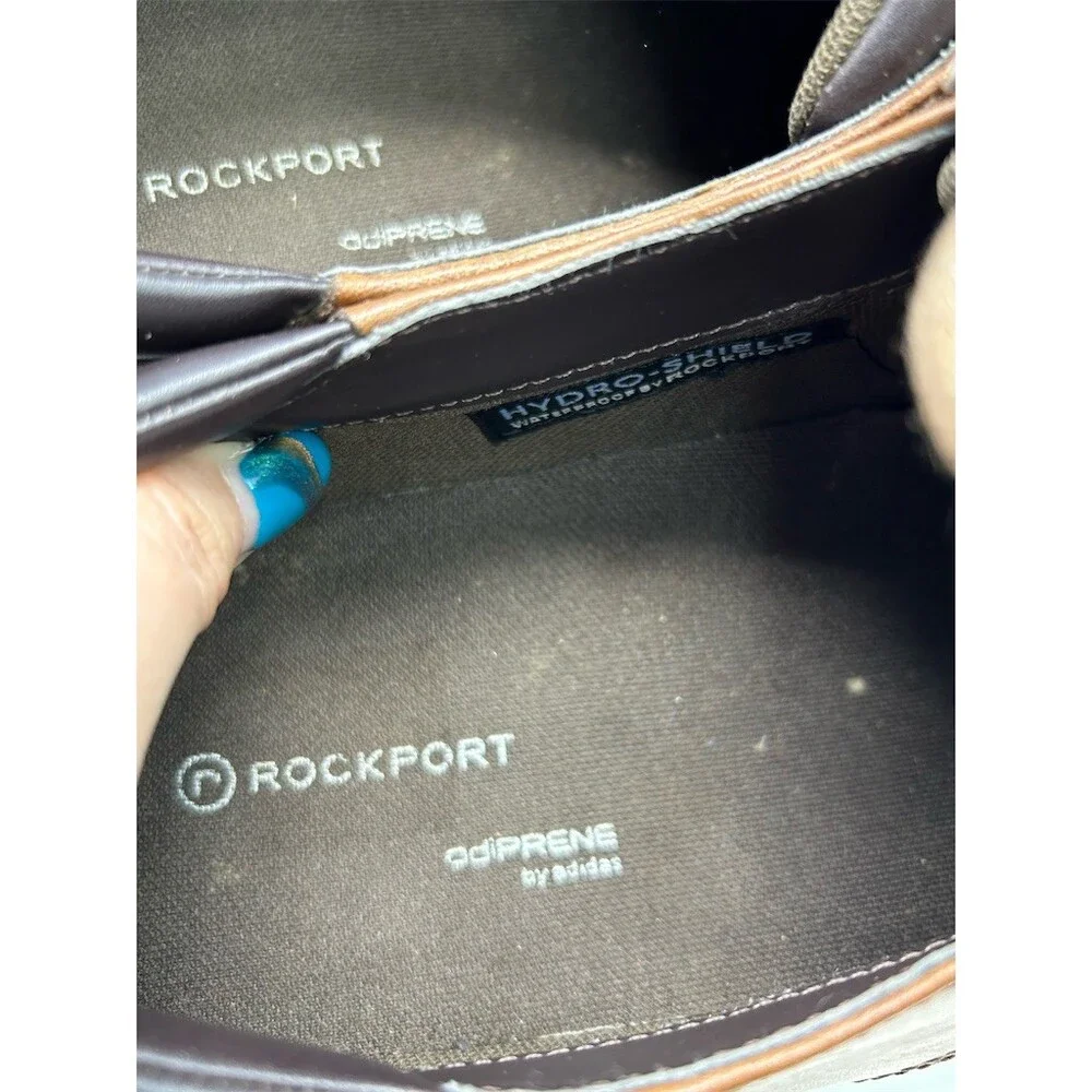 Rockport Northfield Waterproof Plain Toe Oxford Shoes Brown Lace-Up Men's 13 XW